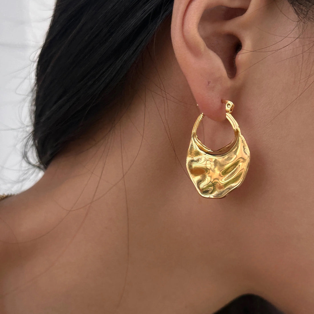 Triton Hammered Earrings