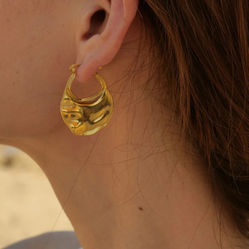 Triton Hammered Earrings