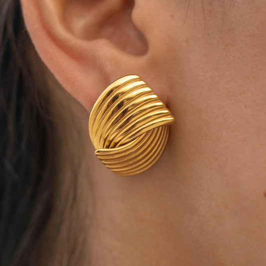Illusionary Gold Earrings