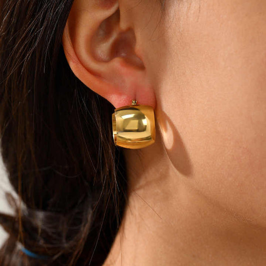 Flashy Gold Hoops