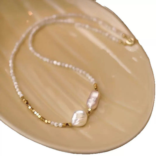 Auric Baroque Pearl Necklace