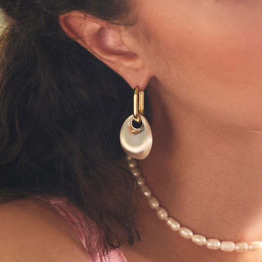 2 in 1 Drop Hoops Earrings