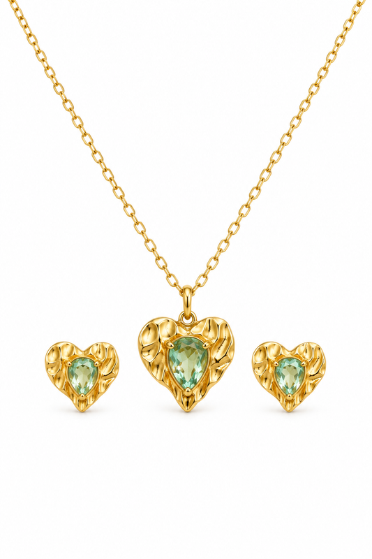 Sea Whisper Necklace Set (Titanium Steel)