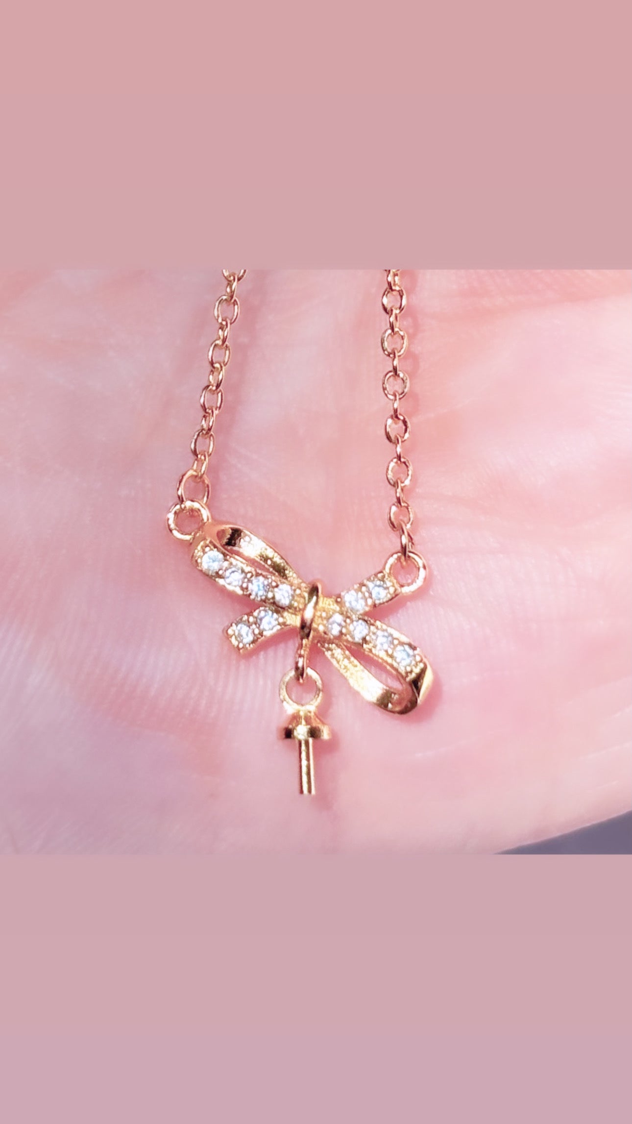 A stylish ribbon necklace featuring a smooth, satin ribbon.