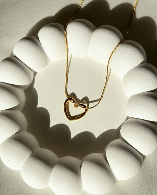 "A heart that twists with elegance and strength – Titanium Steel."