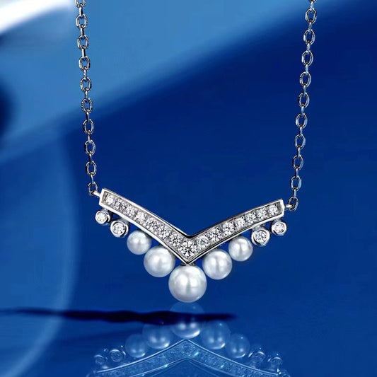 "Stylish women’s jewelry gift set featuring pearls and Silver accents."