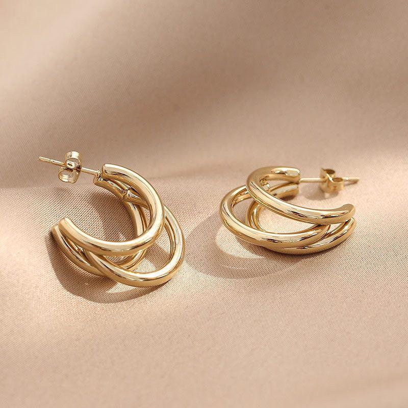 Triple Hoop Earrings