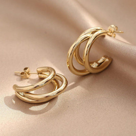 Triple Hoop Earrings