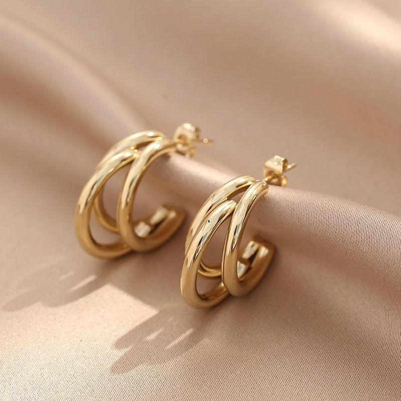 Triple Hoop Earrings