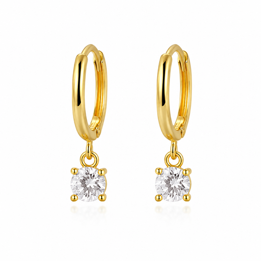 Lara Crystal Drop Hoops
