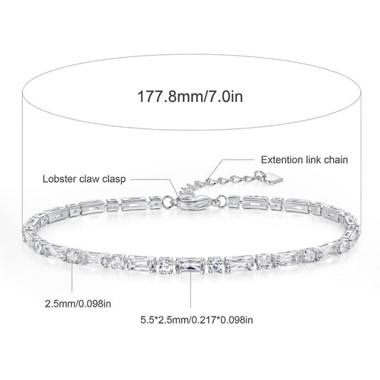 LUMIÈRE BAGUETTE TENNIS BRACELET