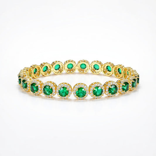 EMERALD IMPERIA HALO BRACELET