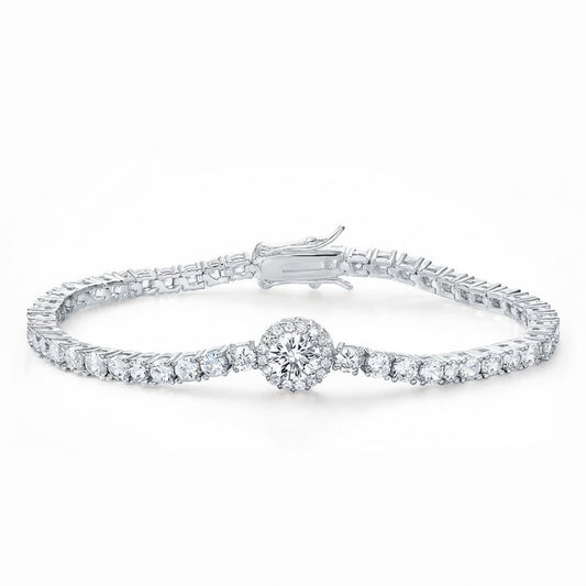 CELESTE HALO TENNIS BRACELET