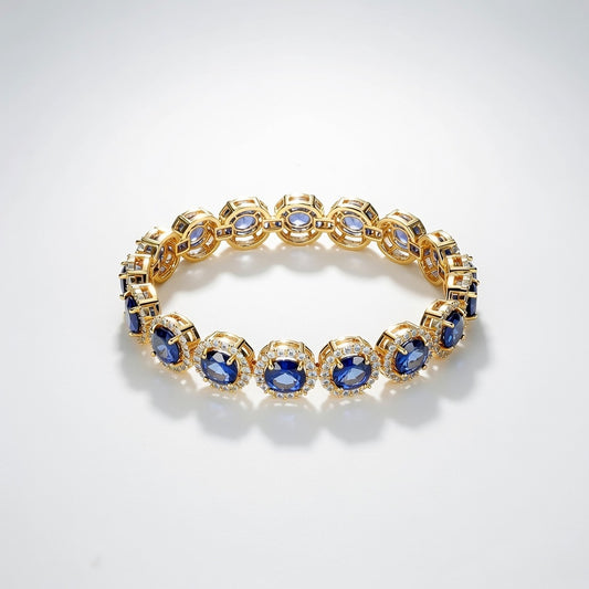 SAPPHIRE IMPERIA HALO BRACELET