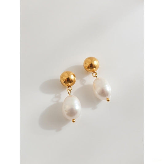 Pearl Tiny Drop Earrings