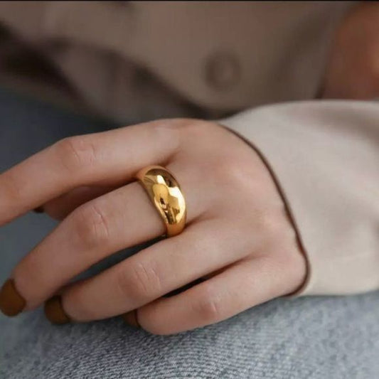 Dome Gold Ring