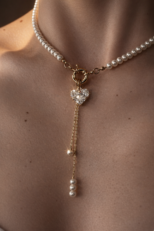 Heartfall Natural Pearl Necklace