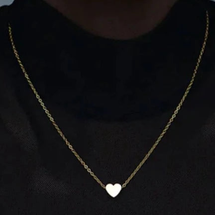 The Golden Heart Necklace (Titanium Steel)