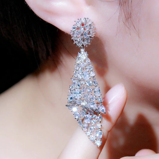 Ethereal Leaf Drop Earrings