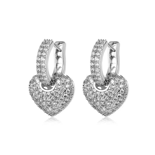 Mesmerize Heart Hoop Earrings
