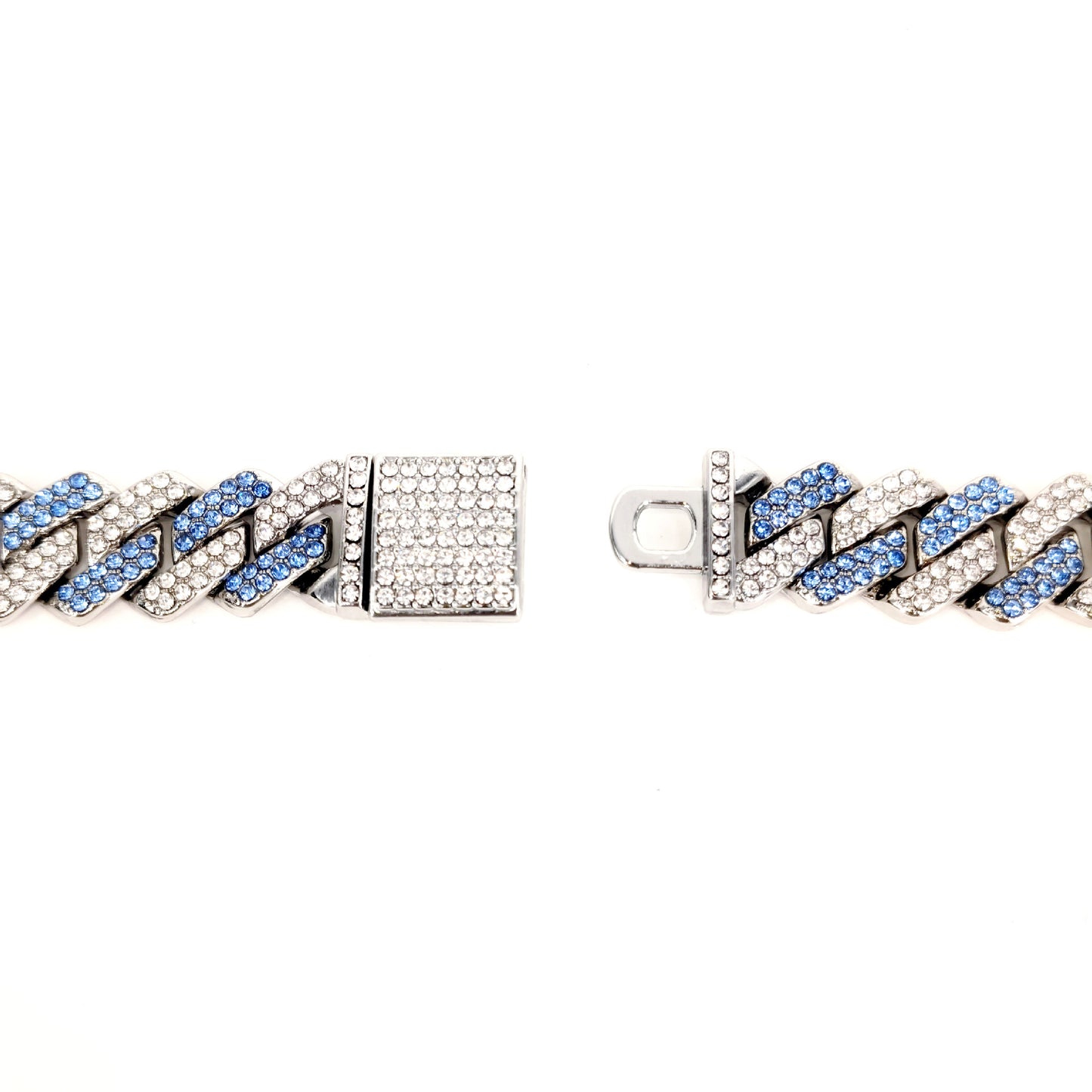 Prolong Blue Cuban Bracelet + Necklace