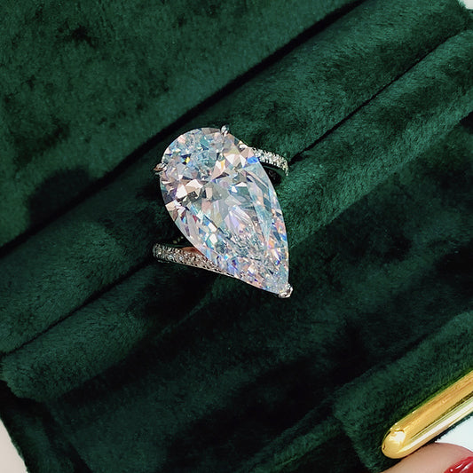 Tear Drop Ring (PURE SILVER WITH HALLMARKING)