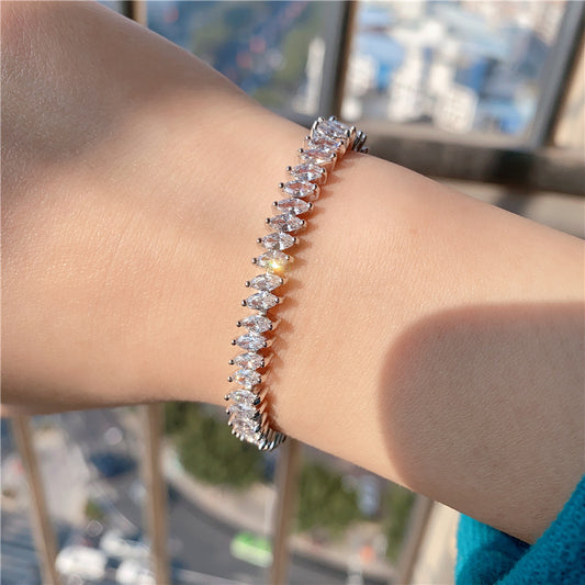 Marquise Cubic Zirconia Tennis