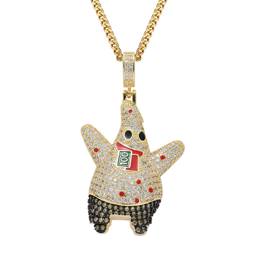 Iced Patrick Star Necklace