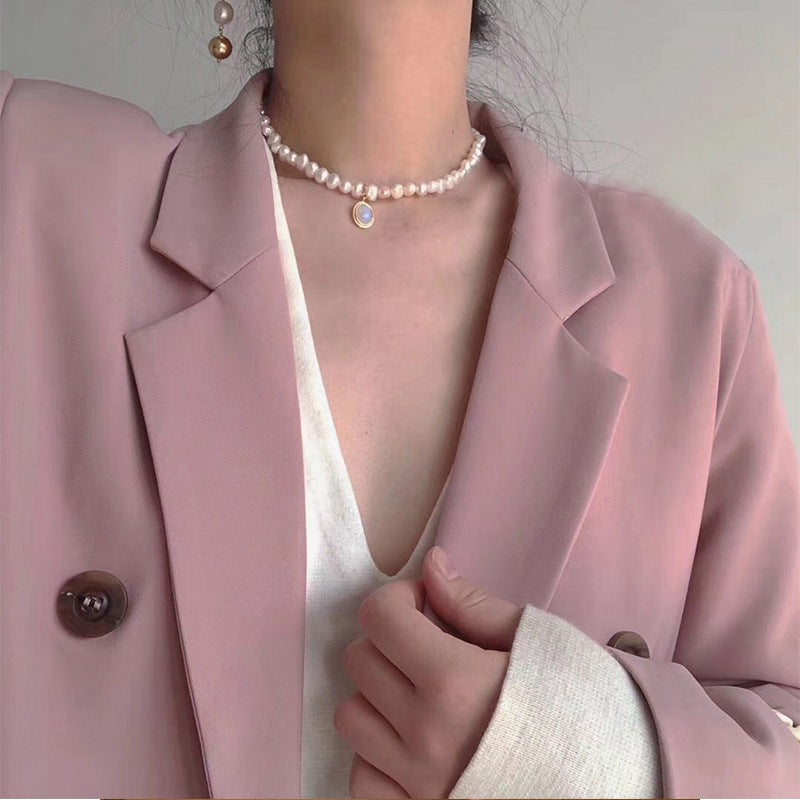 Baroque Pearl Choker Necklace