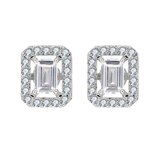 Rectangular Stud Earrings