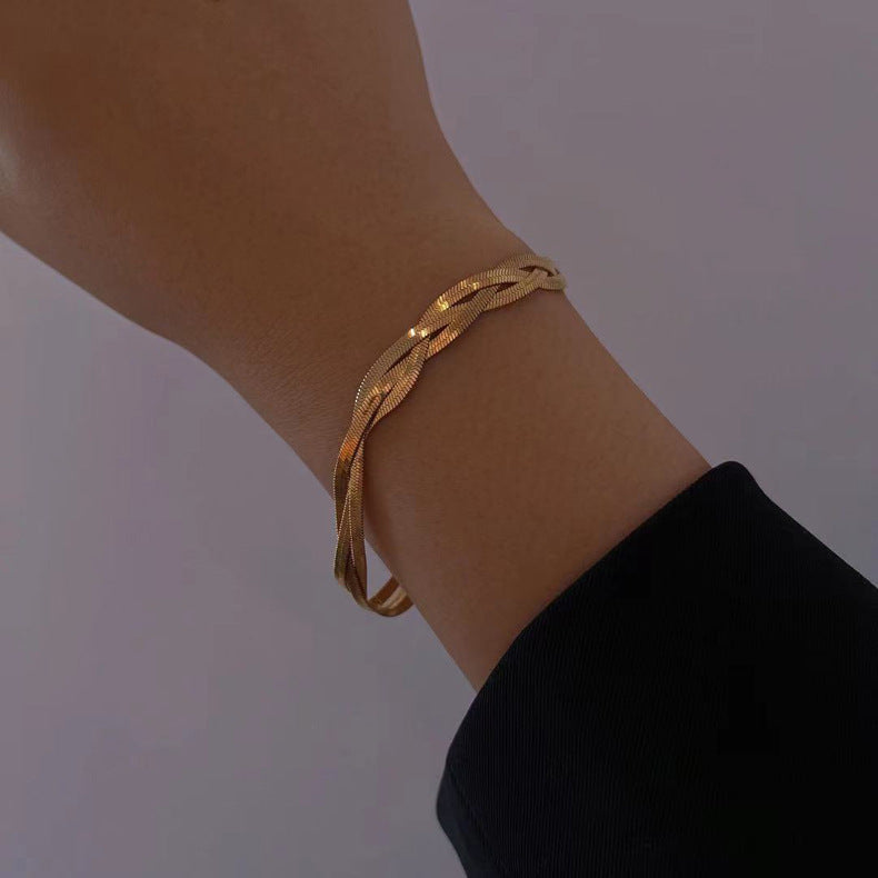 "Elegant gold Bracelets for women’s daily wear, offering classic charm."