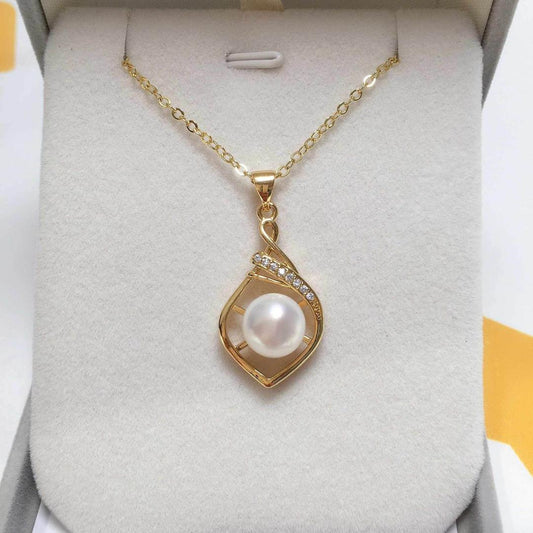 Pearl in a Swirl Necklace
