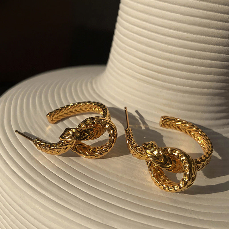 Medusa Gold Earrings