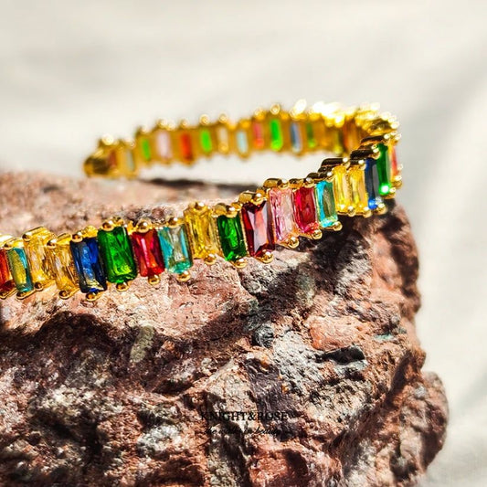 Rainbow Cuff Bracelet