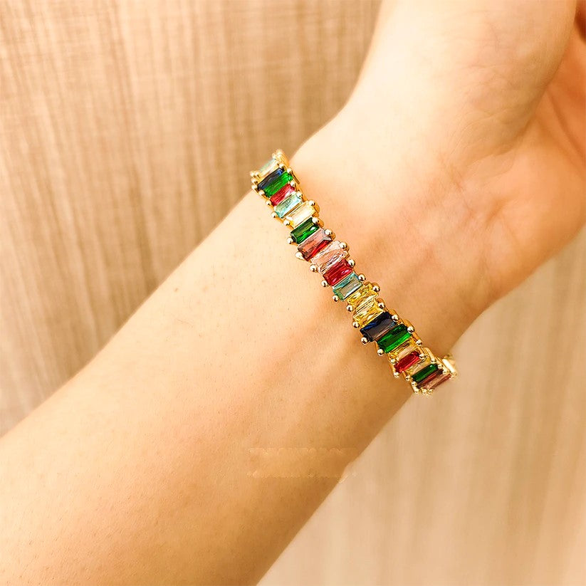 Rainbow Cuff Bracelet