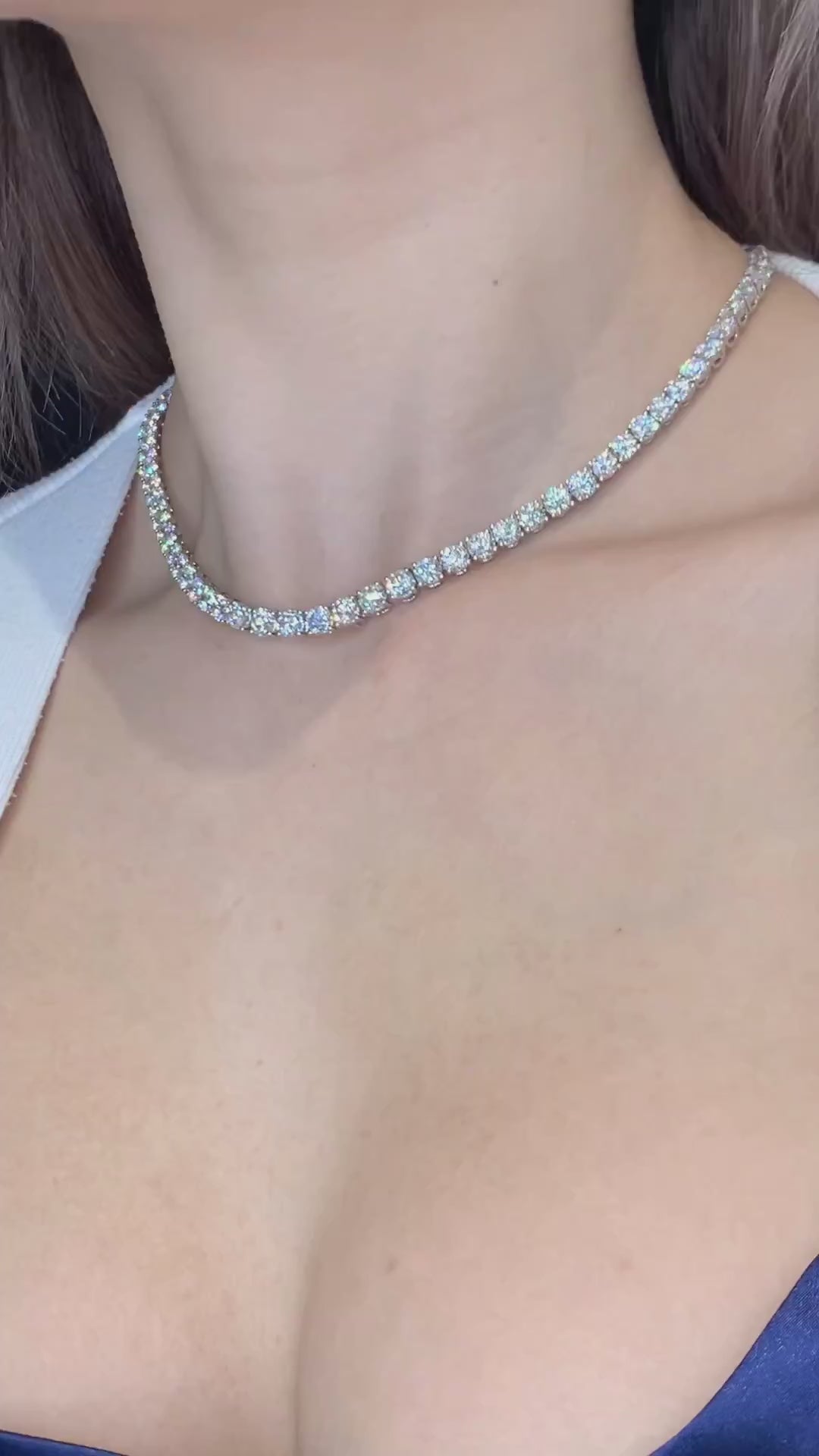 3MM SWAROVSKI TENNIS NECKLACE