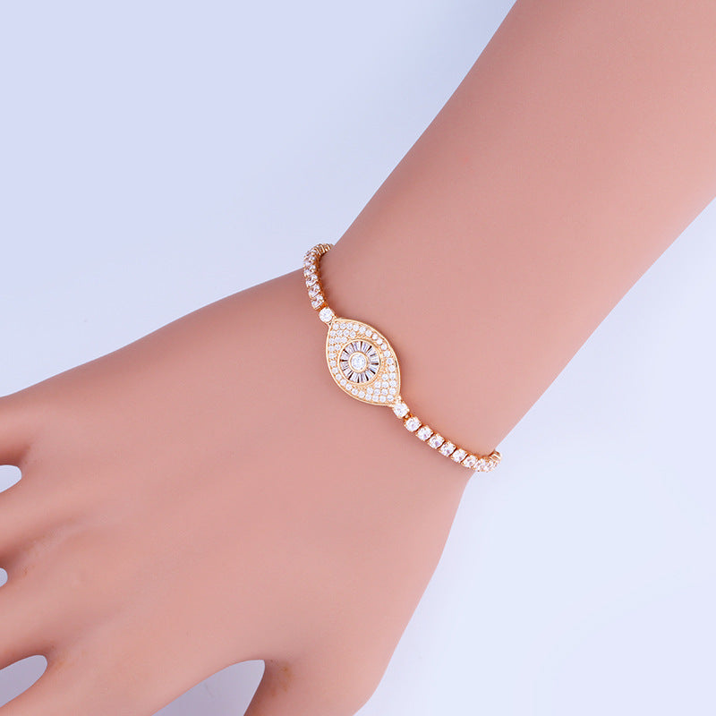 Studded Evil Eye Bracelet