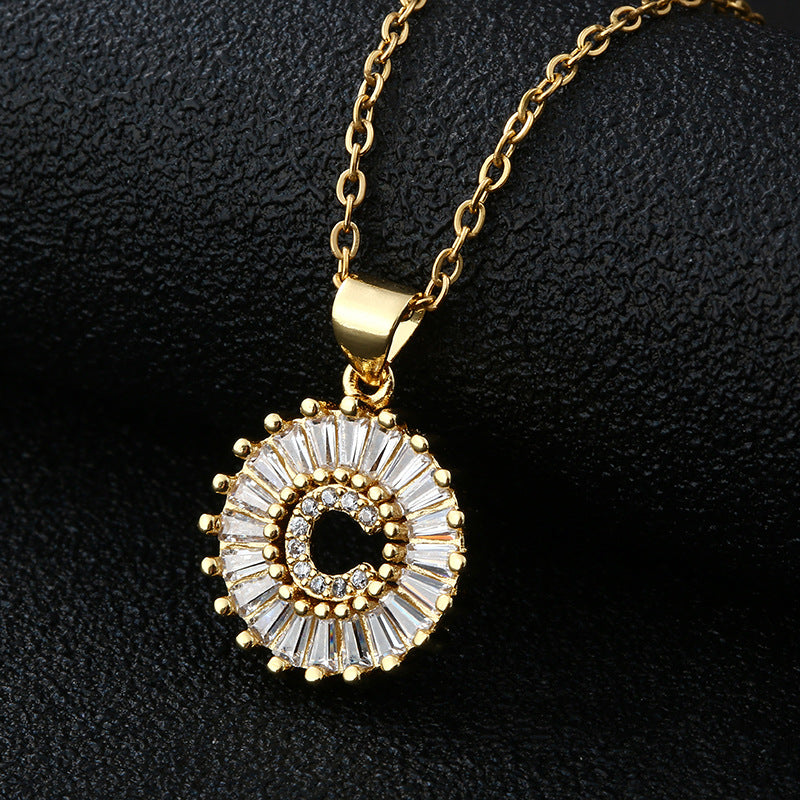 "Elegant necklace with anti-tarnish technology."