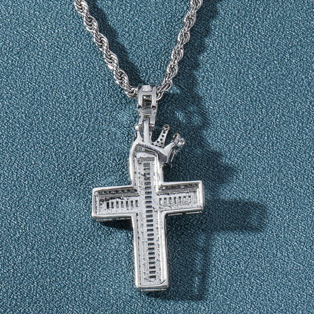 Suspended from a sturdy, matching chain for daily wear.