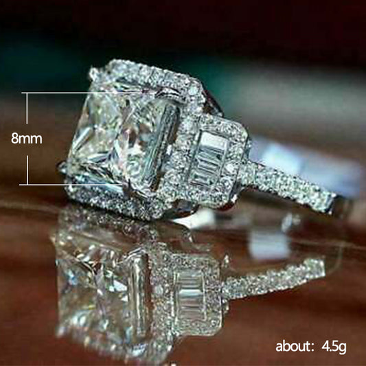 "Shine with grace – Cushion Cut, Hallmarked Silver, Forever Stunning."