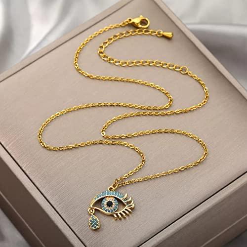 The Evil Eye Drop Necklace
