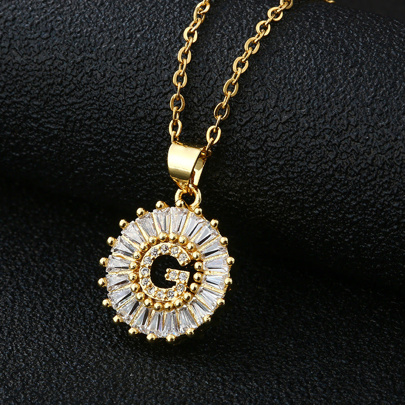 A modern take on personalized jewelry with a touch of glam.