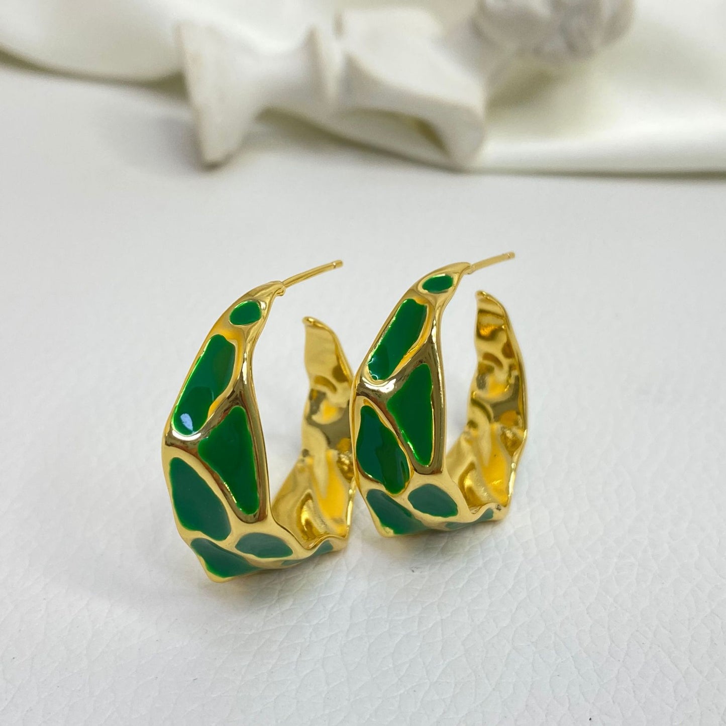 Snake Textured Earrings