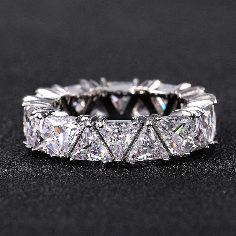 Trillion Cut Diamond Band