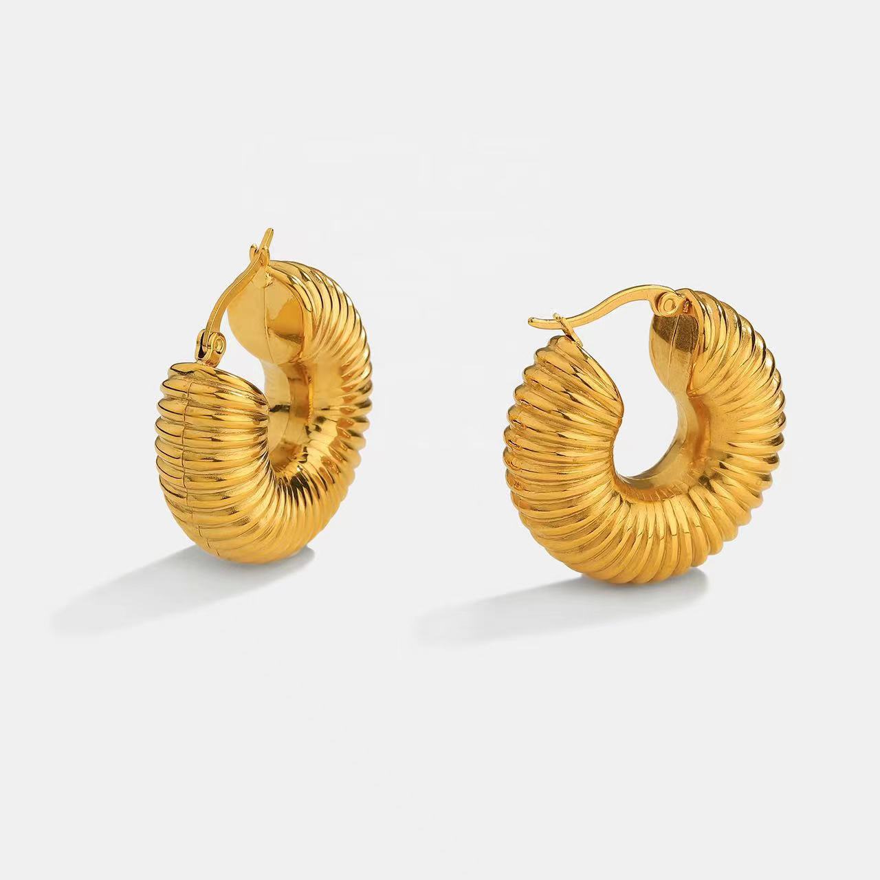 Viva Gold Hoop Earrings