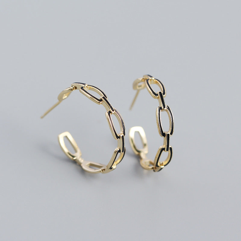 Link hoop Earrings