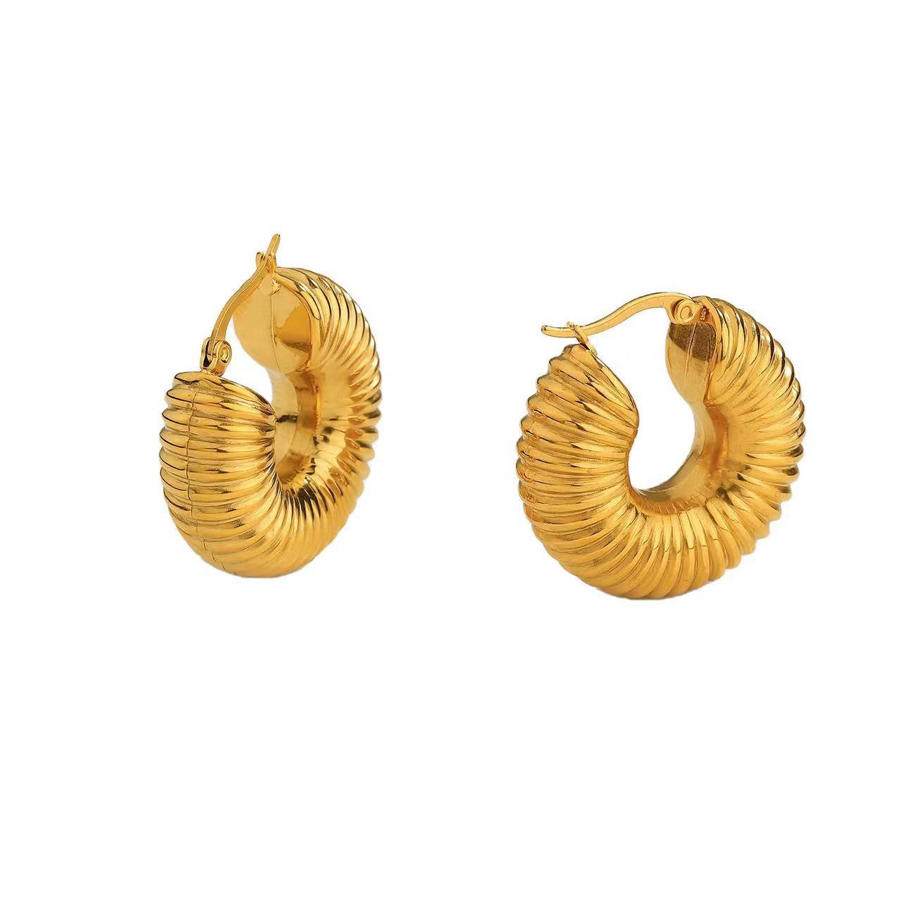 Viva Gold Hoop Earrings