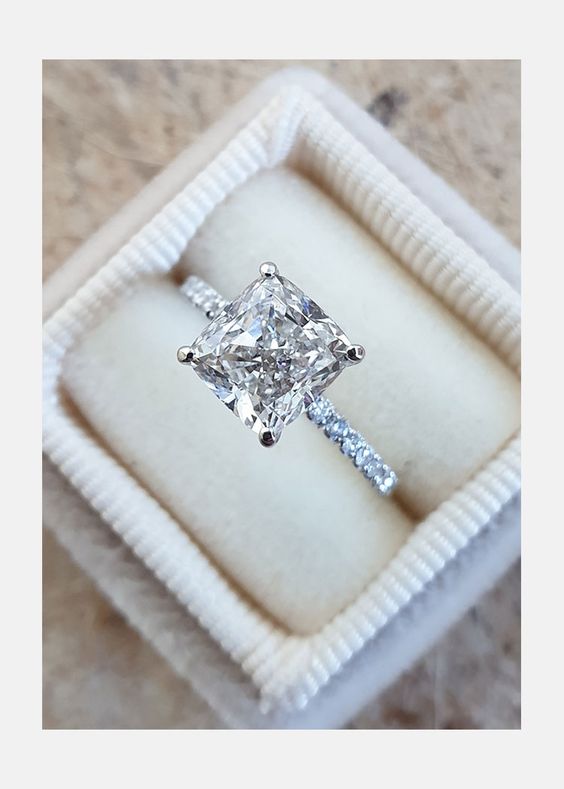 "A regal cut for a regal soul – Pure Silver Princess Ring, hallmarked to last."