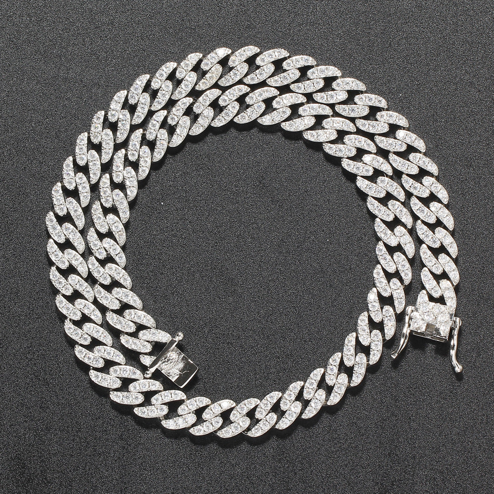 "Anti-tarnish necklace with a polished finish."