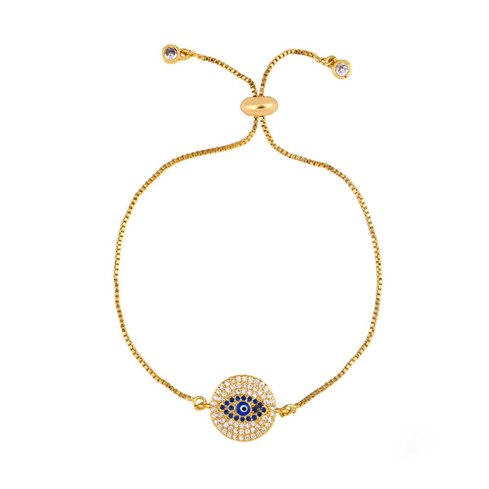 The Round Studded Evil Eye Bracelet